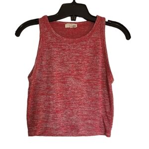 Aritzia Wilfred Free Red Sleeveless Cropped Tank Top Size M